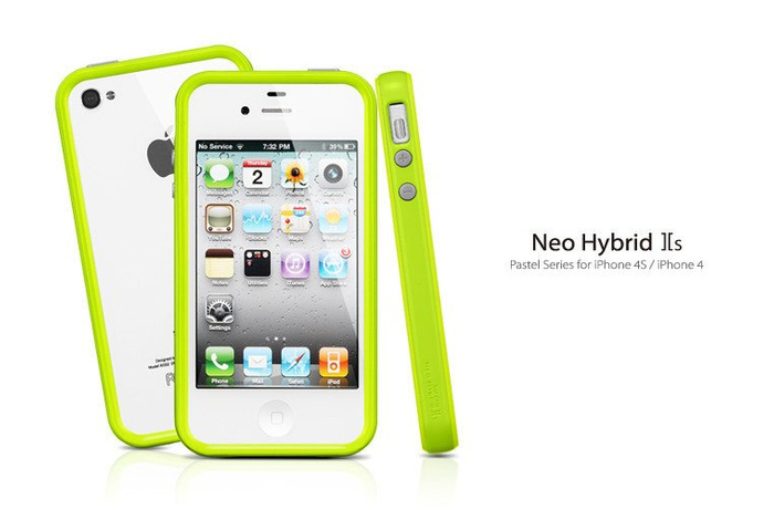 SPIGEN iPhone 4 4S Neo Hybrid 2S Lime 2 Case