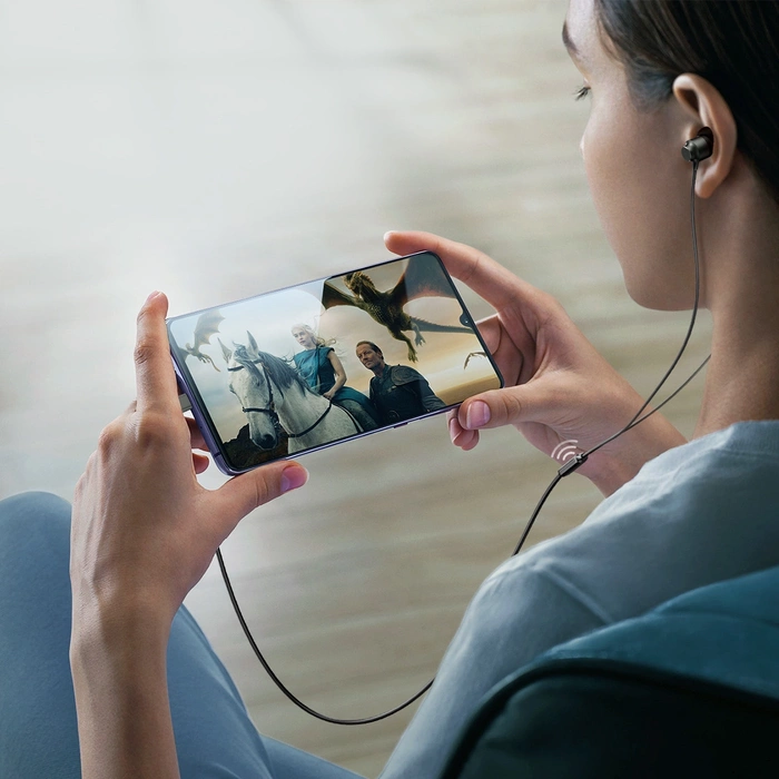 Cuffie intrauricolari USB-C Joyroom JR-EC06 - grigie