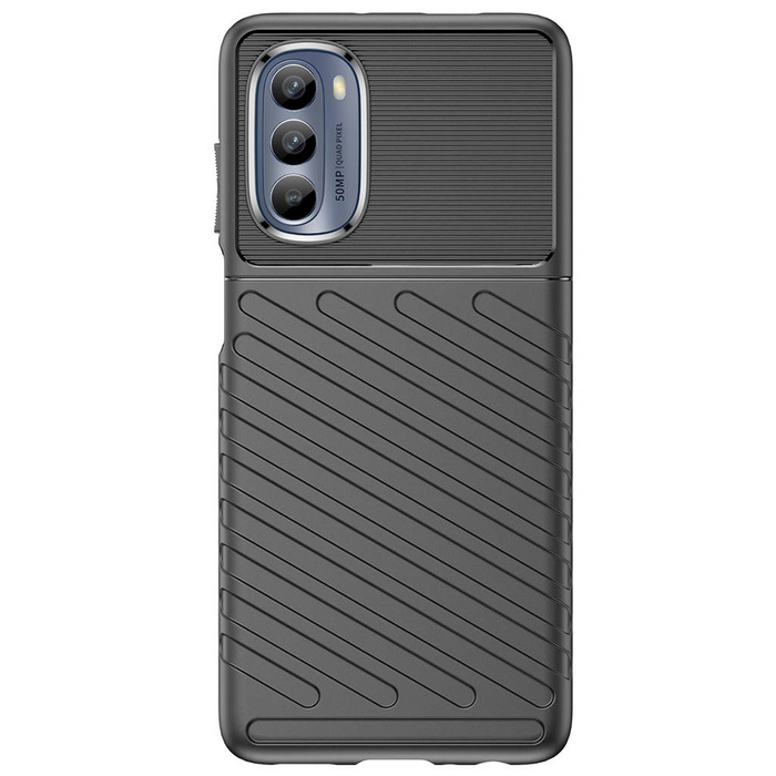 Custodia Thunder per Motorola Moto G62 5G custodia in silicone nero