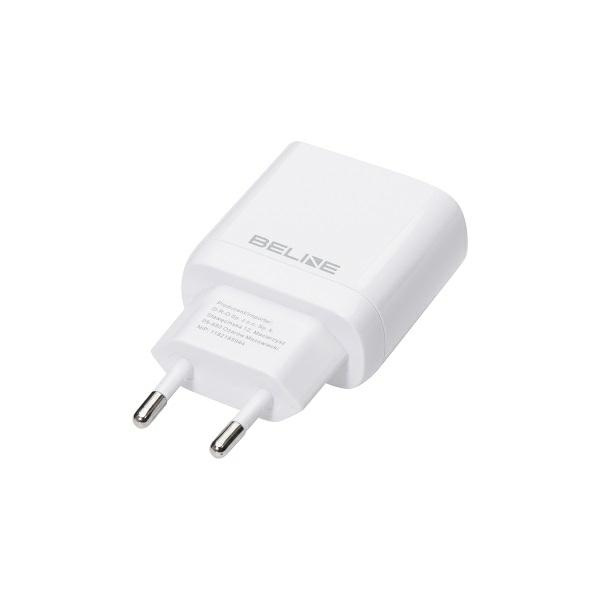 Beline Ład. siec. 1x USB-C 30W + kabelUSB-C biała /white PD 3.0  BLNCW30C GaN