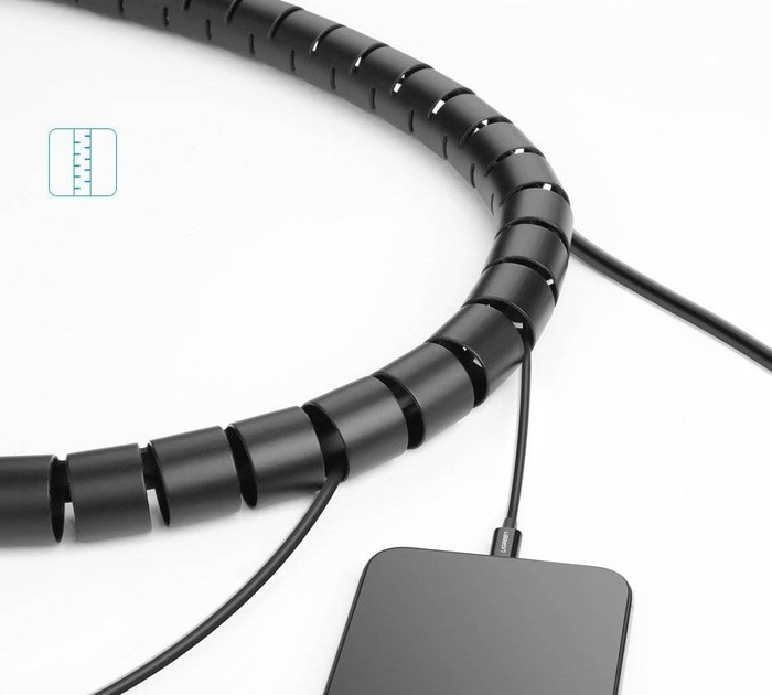 Ugreen cover cable organizer 5m black (30820)