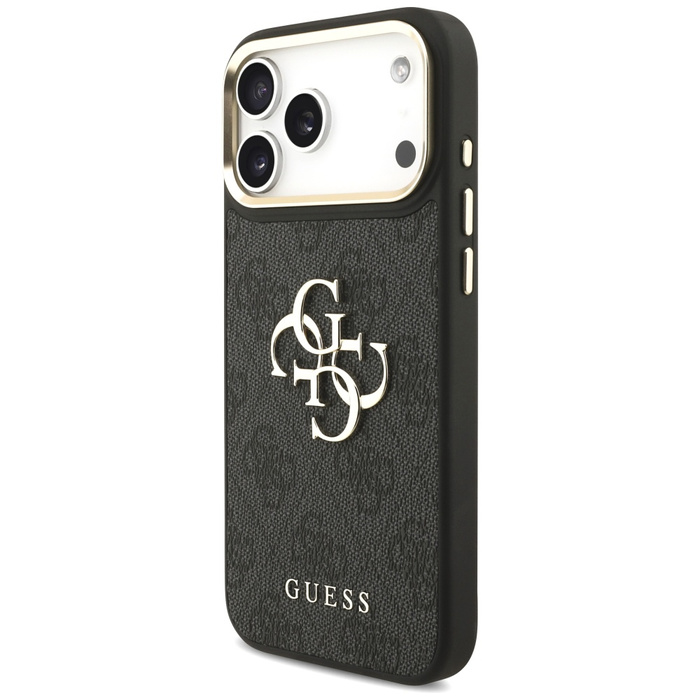 Etui Guess 4G Big 4G Classic Logo Big    Strap Metal Buttons do iPhone 17 Pro Max czarny