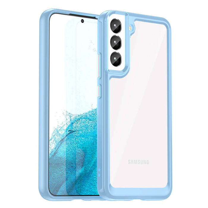 Funda Outer Space para Samsung Galaxy S23+ con marco flexible azul