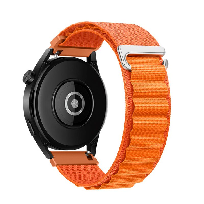 Pasek do Samsung Galaxy Watch Forcell F-Design FS05 sprzączka włókno poliestrowe 22 mm pomarańczowy