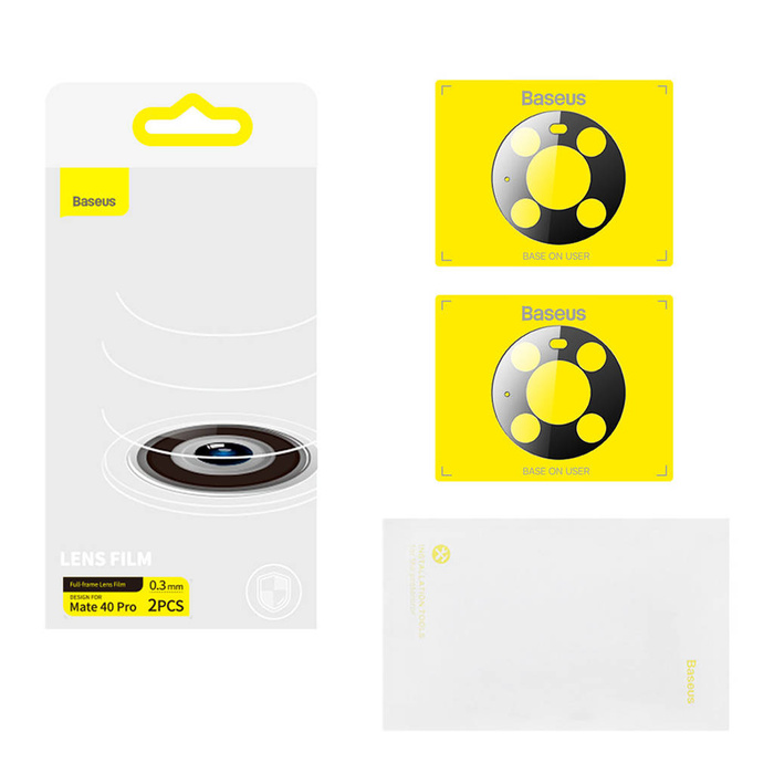 Baseus screen Protector for camera Huawei Mate 40 Pro 0.3mm (2pcs) transparent + cleaning kit (SGQK000502)