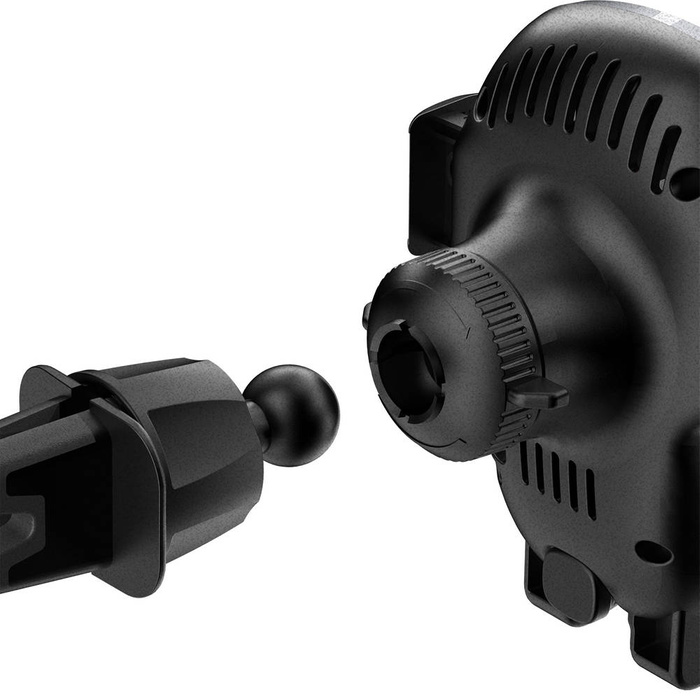 Dudao support voiture avec chargeur sans fil Qi intégré 15W gris (F20xs)