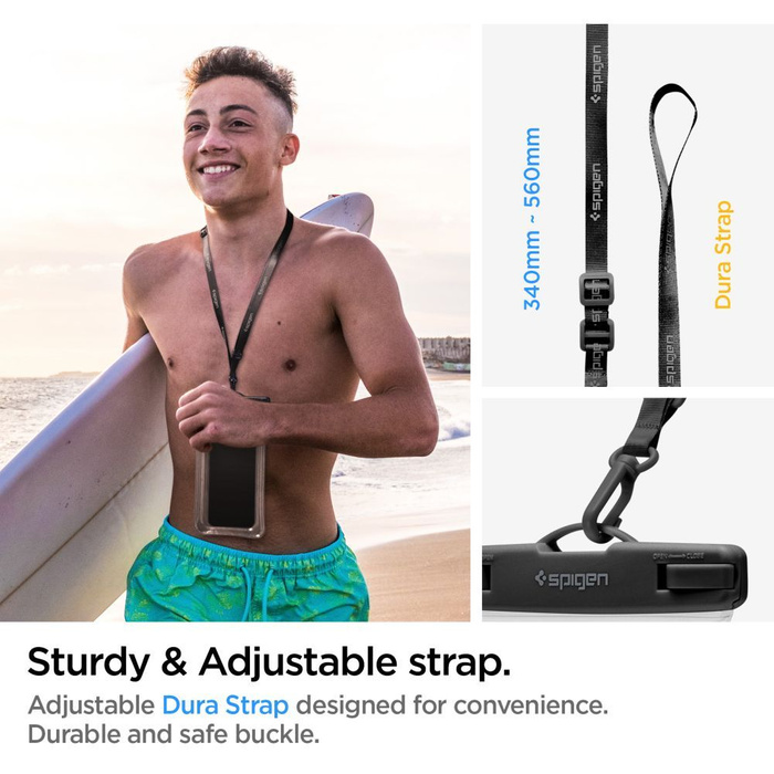 Spigen A610 UNIVERSAL WASSERDICHT SCHWIMMER Case GLASKLAR