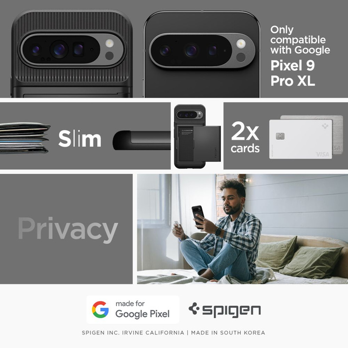Spigen Slim Armor CS GOOGLE PIXEL 9 PRO XL NERO
