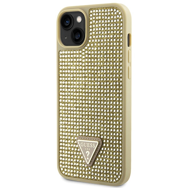 Cover Guess GUHCP14SHDGTPD iPhone 14 6,1" oro/oro durocase Triangolo con strass Case