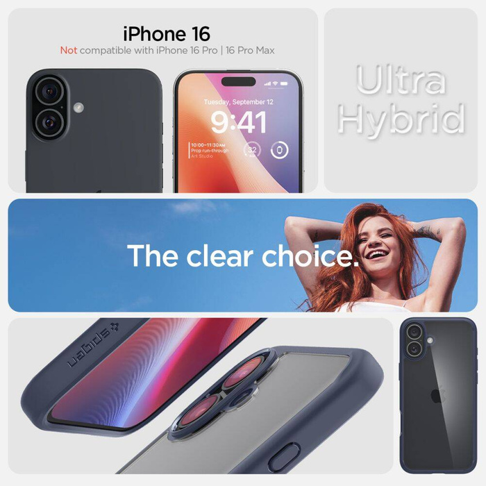 Spigen Ultra Hybrid IPhone 16 BLU MARINO