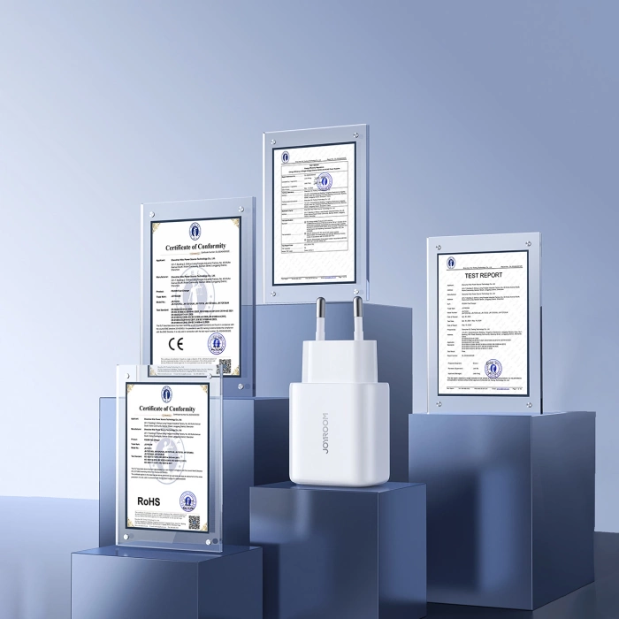 Joyroom JR-TCF21 Netzwerkladegerät USB-C / USB-A 20W PD / QC 3.0 - Weiß