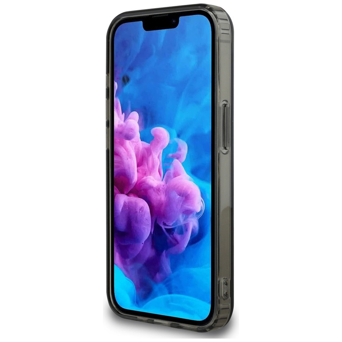 Case BMW IML Metal White Circle MagSafe for iPhone 16e black