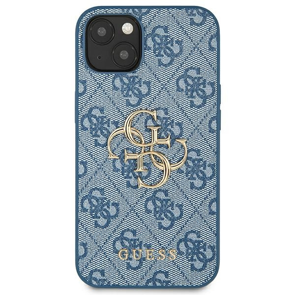 Cover Guess GUHCP13S4GMGBL iPhone 13 mini 5.4" blu/blu hardcase 4G Big Metal Logo