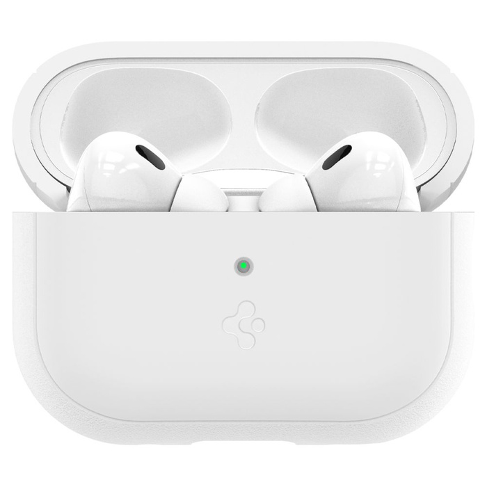 Funda Spigen Correa de silicona Apple Airpods Pro 1 / 2 Blanco/gris Case