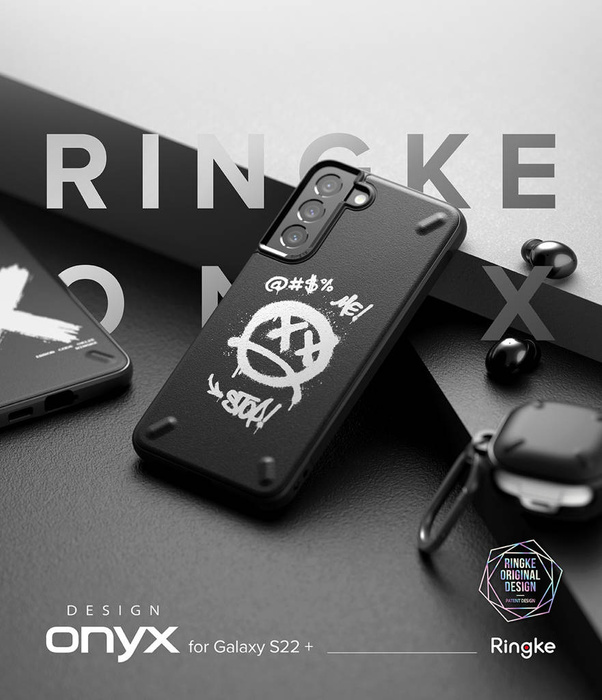 Ringke ONYX Designový odolný pouzdro kryt Samsung Galaxy S22+ (S22 Plus) černý (X) ()