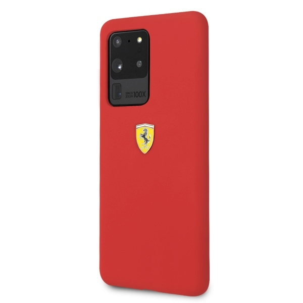 Ferrari Case Samsung Galaxy S20 Ultra Red Silicone Case