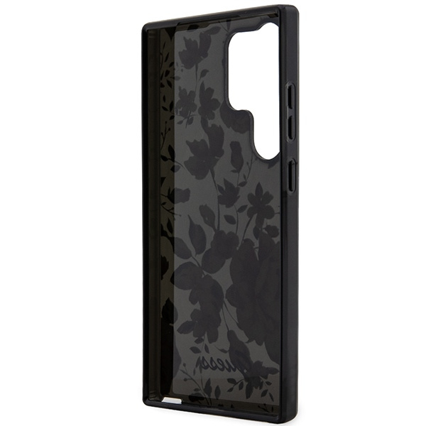 Funda Guess Guhcs23lhcfwsk S23 Ultra S918 Black/Black Hardcase Flower Collection Case