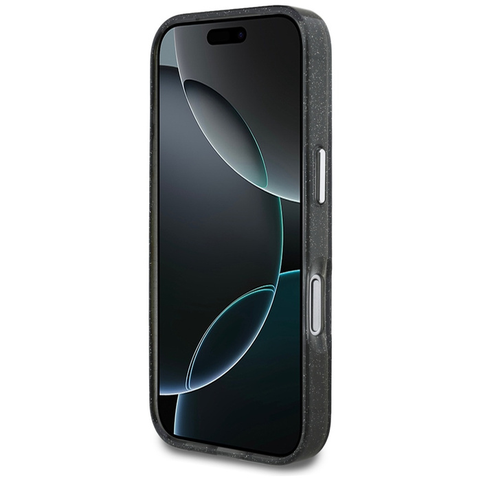 Etui Karl Lagerfeld IML Glitter Karl &   Choupette Sketch Logo MagSafe do iPhone 17 Pro czarny