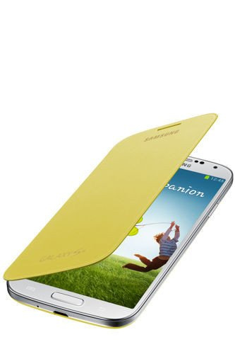 Funda SAMSUNG Galaxy S4 SIV I9500 I9505 Flip cover  EF-FI950BYESTA Amarillo