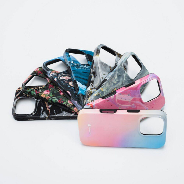 Etui na iPhone 16 PRO MAX Forcell F-Protect Mirage zgodny z MagSafe Military Drop-Test gold island