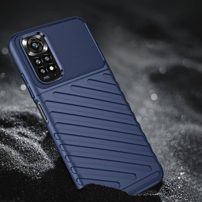 Thunder Case flexible blindé coque couverture Xiaomi Redmi Note 11 Pro+ 5G / 11 Pro 5G / 11 Pro bleu