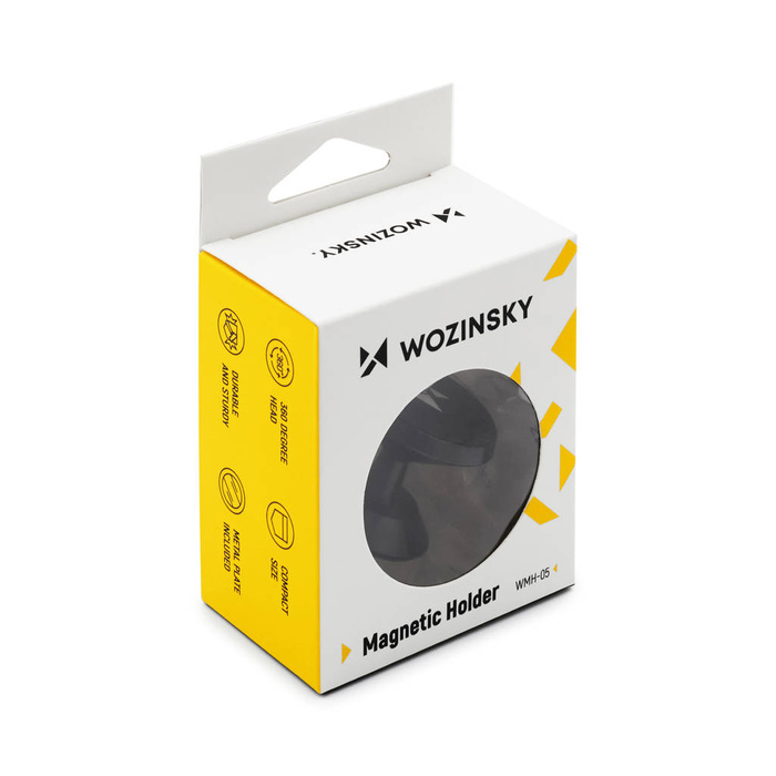 Wozinsky self-adhesive Universal Magnetic Car Mount Phone Holder for Dashboard black (WMH-05)