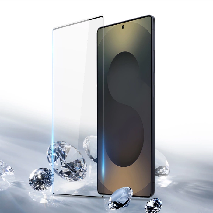 Dux Ducis Privacy Tempered Glass für Samsung S25 Ultra - Schwarzer Rahmen
