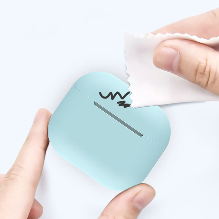 Hülle TECH-PROTECT Apple AirPods 3 Icon "2" Schwarz Case