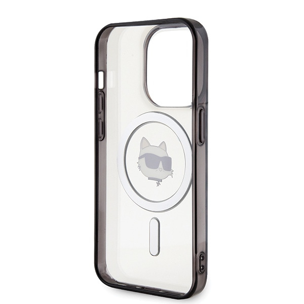 Etui Karl Lagerfeld KLHMP15LHCHNOTK iPhone 15 Pro 6.1" transparent hardcase IML Choupette`s Head MagSafe Case