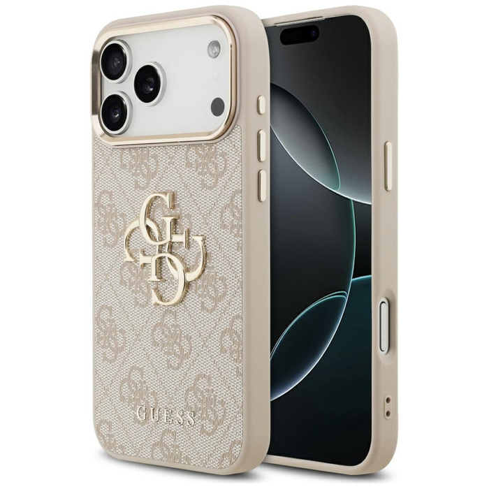 Etui Guess 4G Big 4G Classic Logo do     iPhone 17 Pro Max różowy złoty
