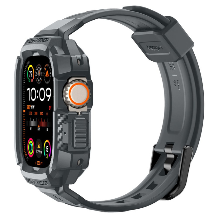 Correa Spigen Rugged Armor "pro" Apple Watch Ultra 1 / 2 (49 Mm) Gris oscuro