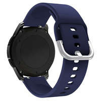 Correa de silicona TYS smartwatch band para relojes universal 22mm azul oscuro