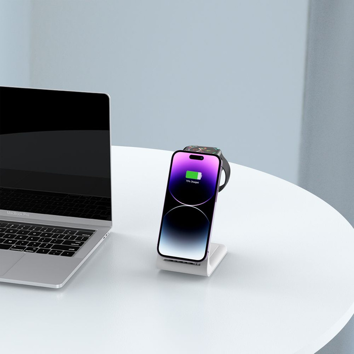 Ladergerät TECH-PROTECT A8 3IN1 DRAHTLOSES LADEGERÄT WEISS