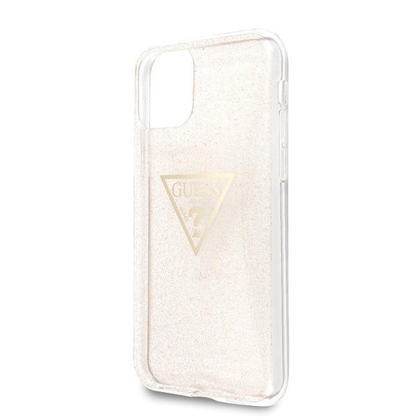 Coque GUESS Apple iPhone 11 Pro Glitter Triangle Case Or durcase
