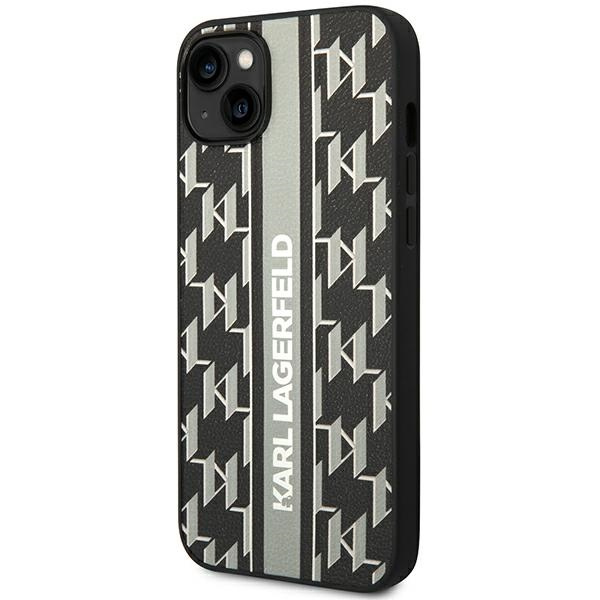Karl Lagerfeld KLHCP14SPGKLSKG iPhone 14 6.1" hardcase grey/grey Monogram Stripe
