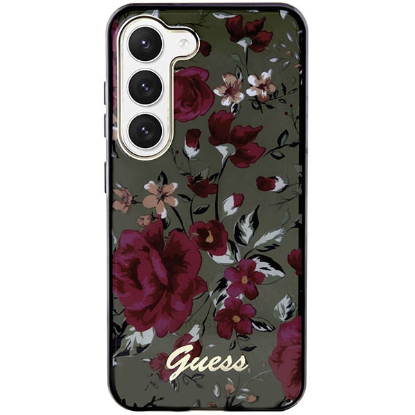 Case Guess Guhcs23shcfwsa S23 S911 Green/kaki Hardcase Flower Collection Case