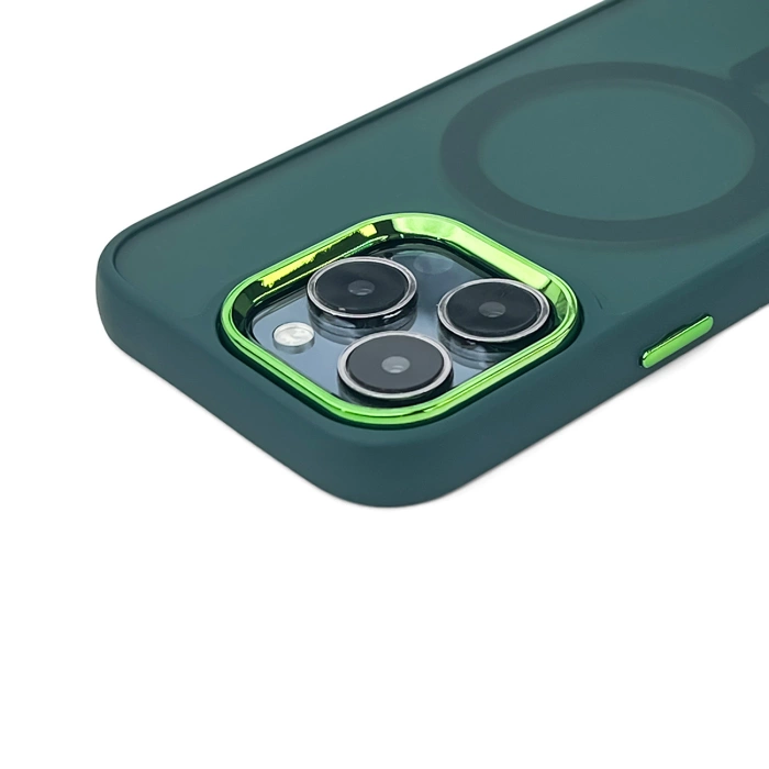Magnetic Collection MagSafe iPhone 16 Case - Dark Green