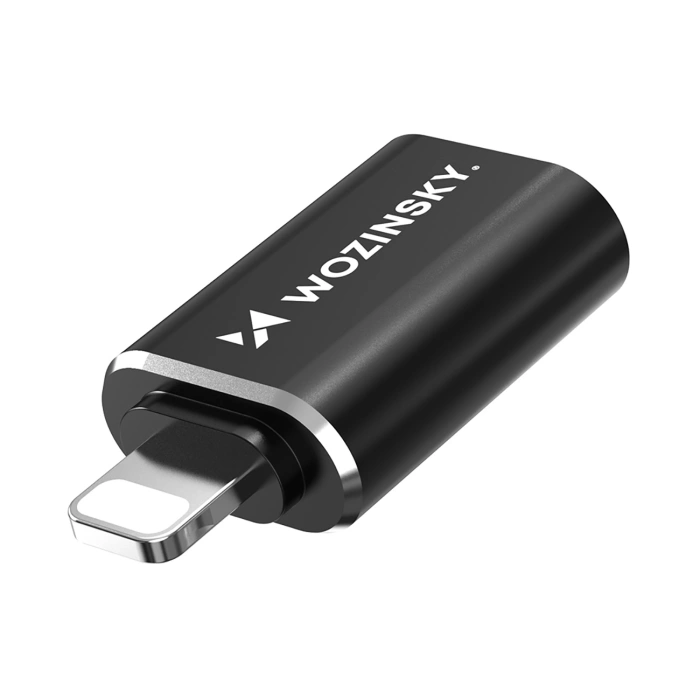 Adapter Wozinsky WALA-01 Lightning - USB-A OTG - czarny