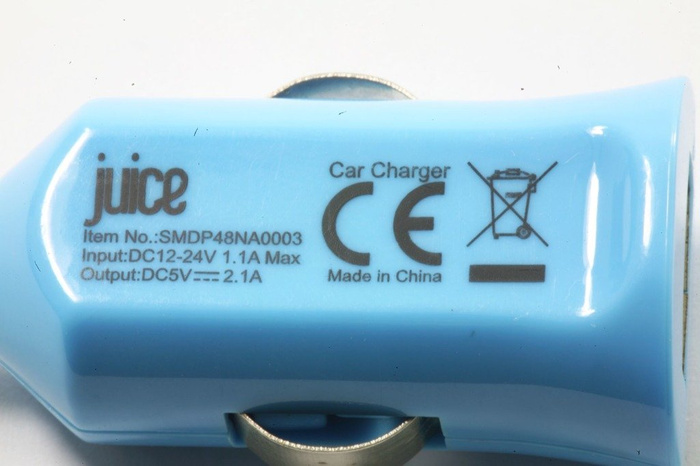 Chargeur Booster de jus USB pour voiture 2.1A universel bleu Apple Samsung Nokia Sony 