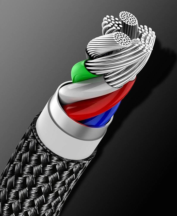 Baseus USB Type C cable - Lightning Fast Charging Power Delivery 20 W 2 m black (CATLWJ-A01)