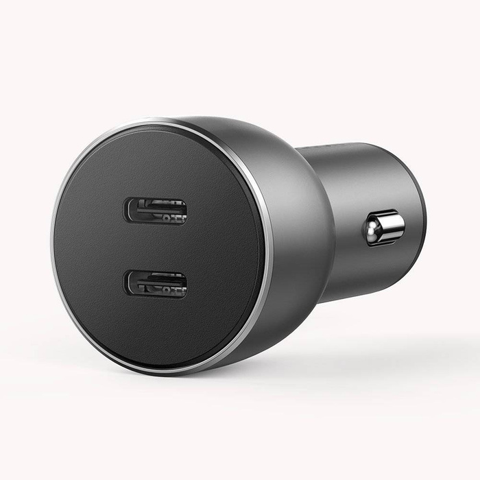Ugreen fast car charger 2x USB Typ C Quick Charge 4.0 PD 36 W FCP AFC 3 A gray (CD213 70594)