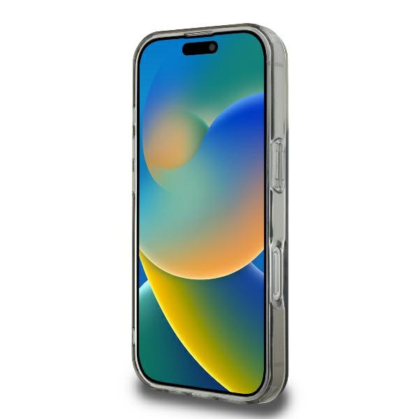 Etui Guess iPhone 16 Pro 6.3" czarny/black hardcase IML Flowers Wreath MagSafe