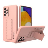 Wozinsky Kickstand Case Silikonový kryt stojanu pro Samsung Galaxy A73 Pink