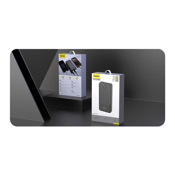 Powerbank Dudao K10Pro 2.4A 20000mAh 2 x USB-A - czarny