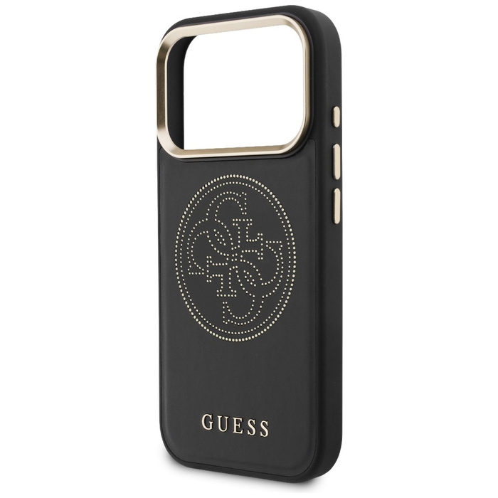 Etui Guess Perforated 4G MagSafe do      iPhone 17 Pro Max czarny