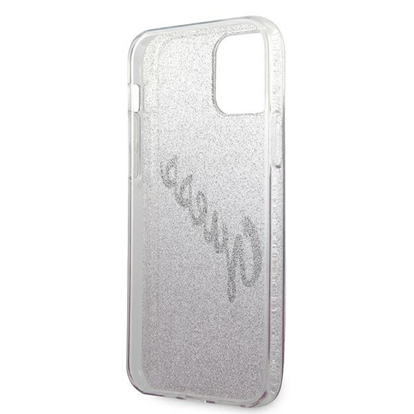 Case GUESS Apple iPhone 12 Pro Max Glitter Gradient Script GUHCP12LPCUGLSPI Pink Hardcase