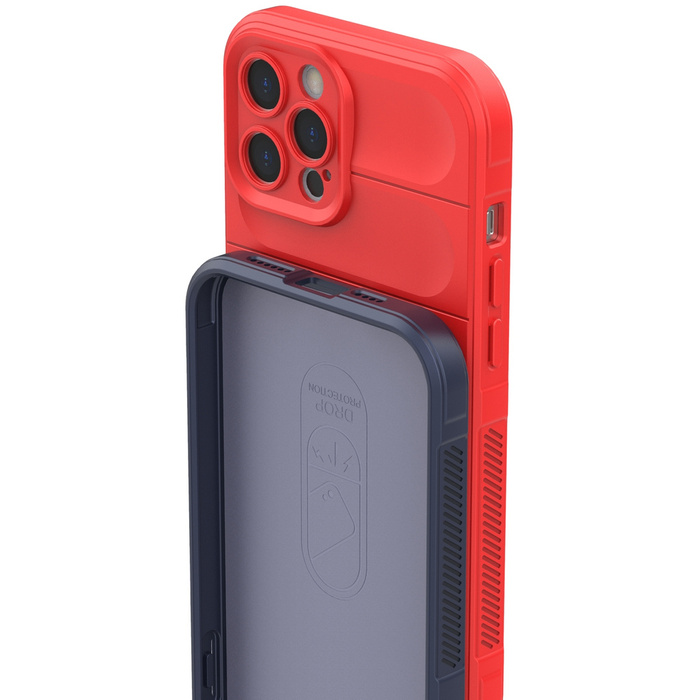 Pouzdro Magic Shield Case pro iPhone 12 Pro Max flexibilní pancéřový tmavě modrý kryt