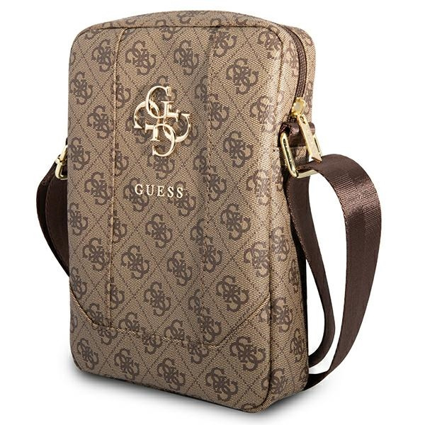 GUESS Tablet 8 4G Big Metal Logo Bag Brown