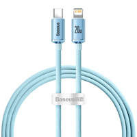Baseus Crystal Shine Series USB Typ C Kabel - Lightning Ladeleistung 20 W 1,2 m blau (CAJY001303)