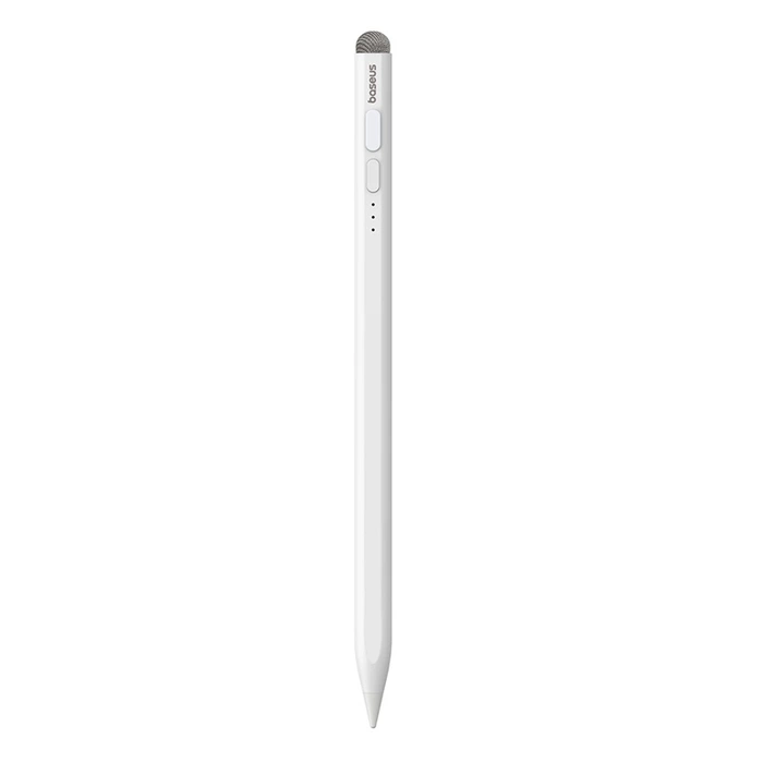 [B WARE] Baseus Smooth Writing 2 Aktivstift mit LED-Anzeige + USB-C-Kabel / austauschbare Spitze – Weiß